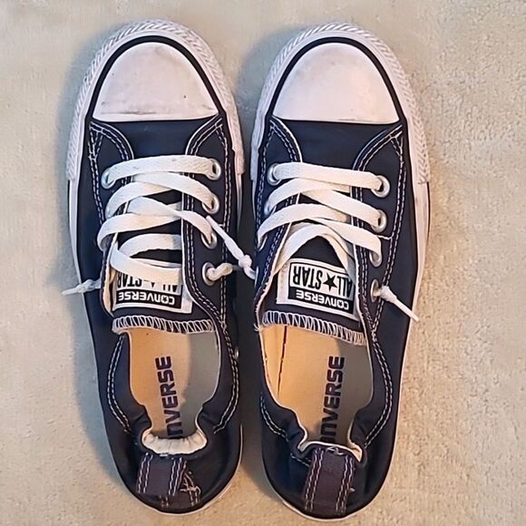 Converse Chuck Taylor Womens Size 6 Shoreline Slip On Sneakers Blue White Casual - Picture 9 of 10